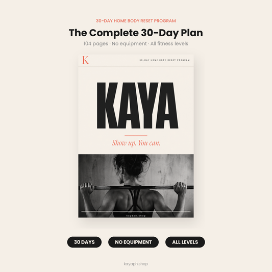 KAYA 30-day home workout program cover